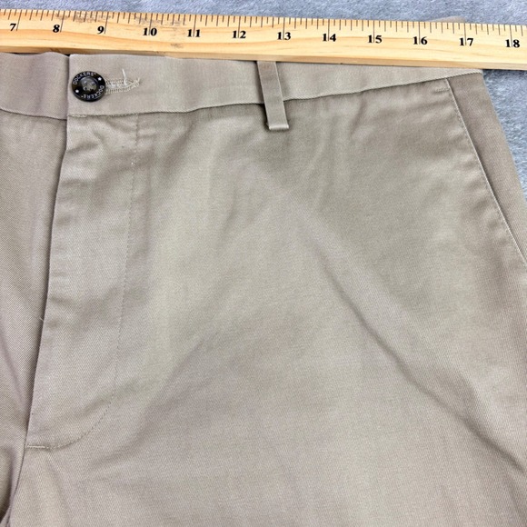 Dockers Mens 34x30 Khaki Tan Straight Fit Chino Pants Cotton Twill Work Casual - Picture 7 of 9